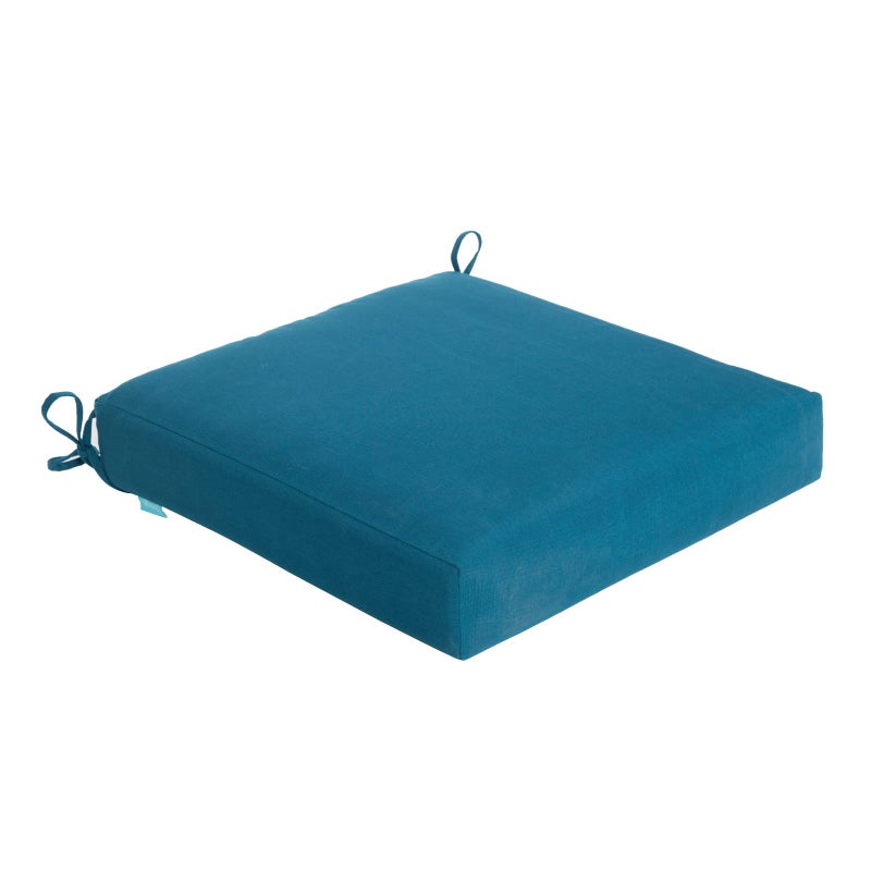 QILLOWAY Outdoor Chair Cushion Set with Strings,Replacement Outdoor Cushions for Patio Furniture.(Peacock Blue) - Image 3